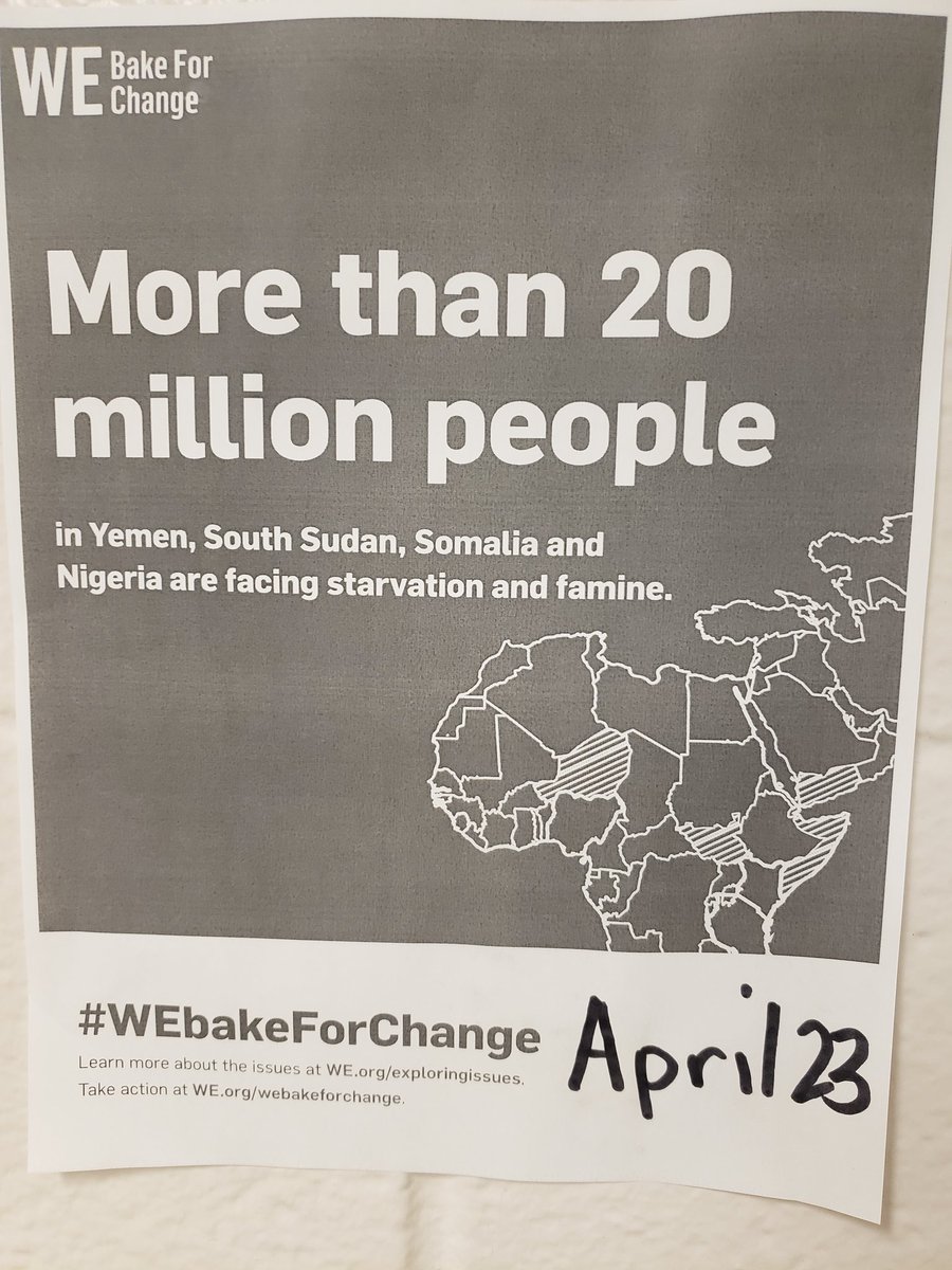 ShieldJanet's tweet photo. #webakeForChange Bake Sale on Tuesday April 23. @WattPS https://t.co/fpr4eYChjW