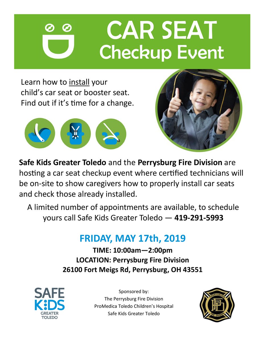 PerrysburgGov's tweet image. Car Seat Checkup Event