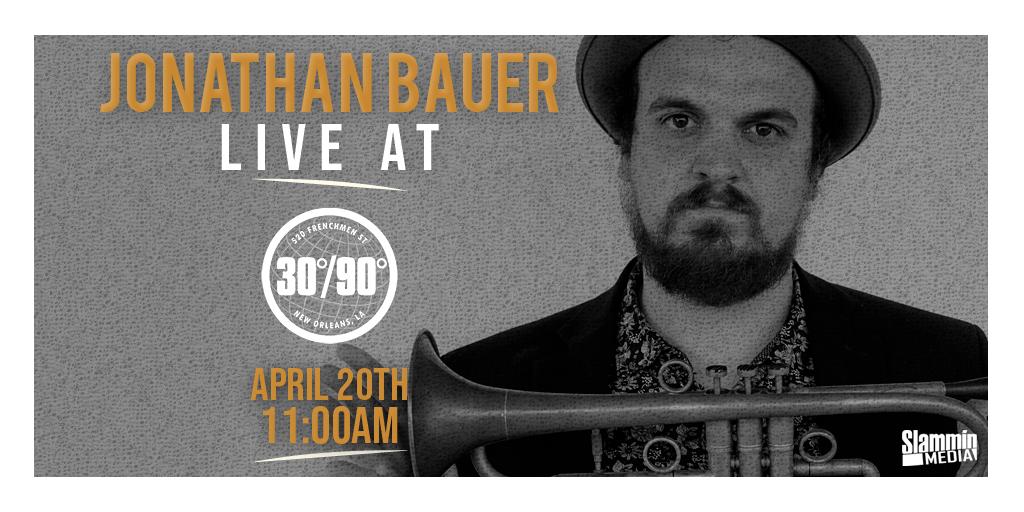 slamminespanol's tweet photo. ¡No te pierdas a #JonathanBauer este #viernes 19 y #sábado 20 de abril en 30/90Nola! https://t.co/sxKsQvMSBc
¿Ya descargaste su música? https://t.co/97bT9u4RMr…
#venue #slamminmedia #NOLA #neworleans #livemusic #performance #jazz #music #WalkdontRun https://t.co/D9GIVZbQuH