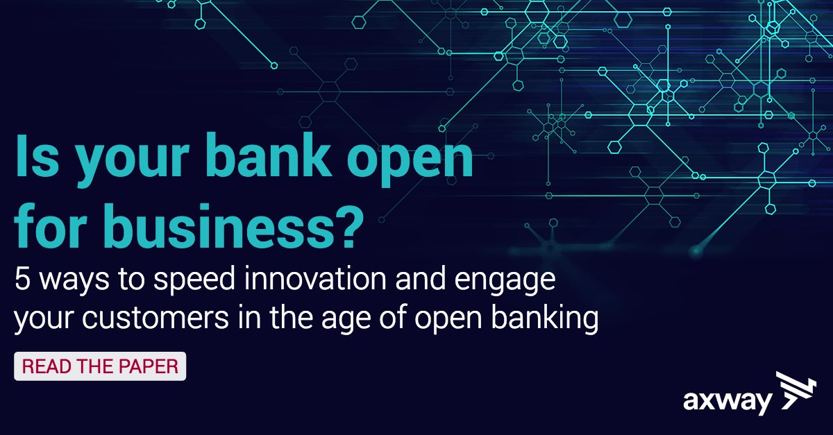 The future of digital banking is wide open, and powered by #APIs. 
‣ Read this white paper to learn how to open the door to #innovation with an API-powered digital #banking platform: bit.ly/2INYVY3