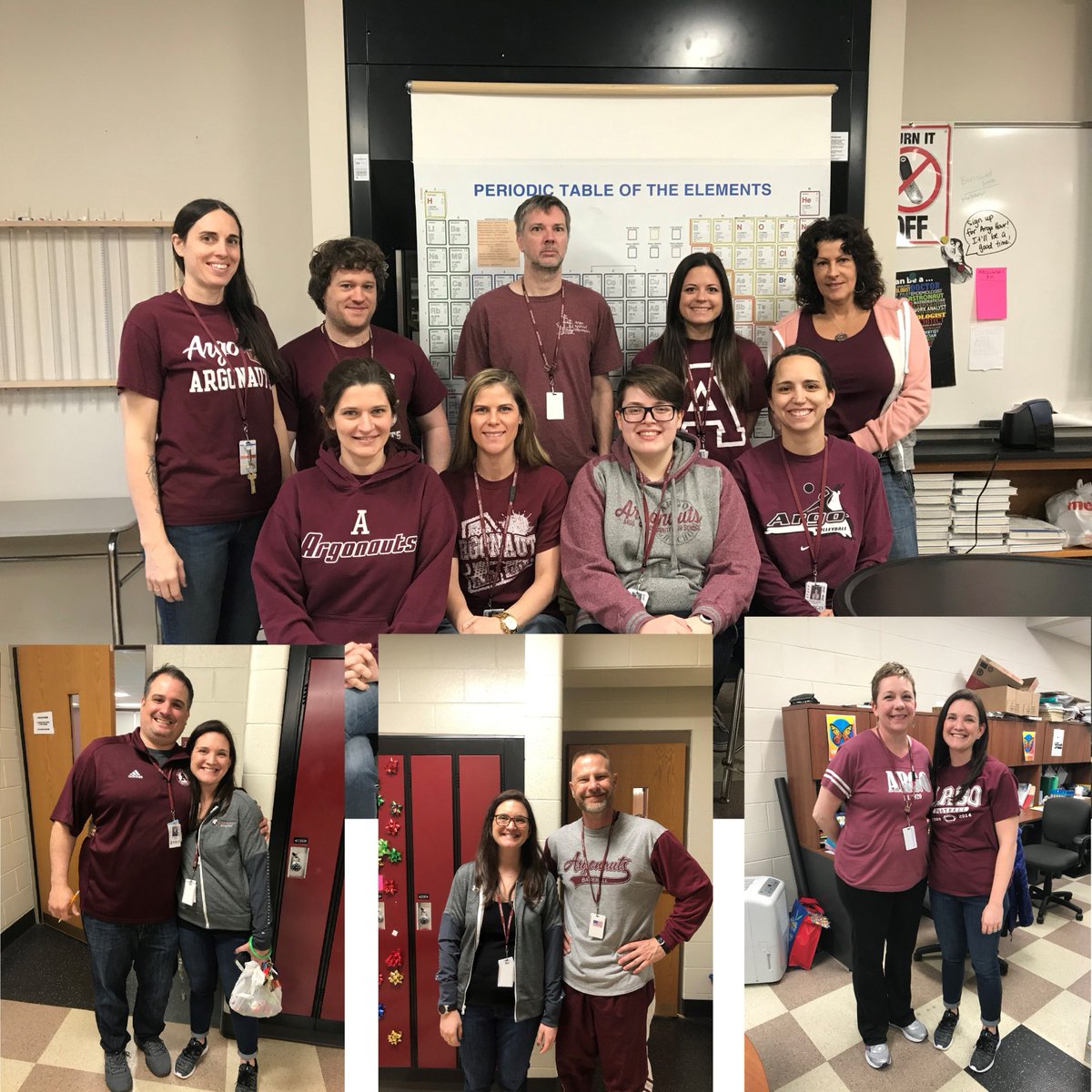 VizzaMilligan's tweet photo. Spirit Week Day 4: Maroon and White Day #ArgoM&WSPW19 @argohs217 https://t.co/uRRcAdyAvv