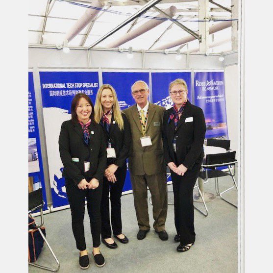 SHELTAIR's tweet photo. Ni hao from Shanghai! Gary Gutkowski, General Manager at Sheltair SAV, is walking the NBAA #ABACE19 this week. Be sure to catch him for a photo! In order of  the photos, thank you to Aurora Aviation, Saint Royal Aviation, Satcom Direct, and Ross Aviation. https://t.co/AMKZjfU0hG