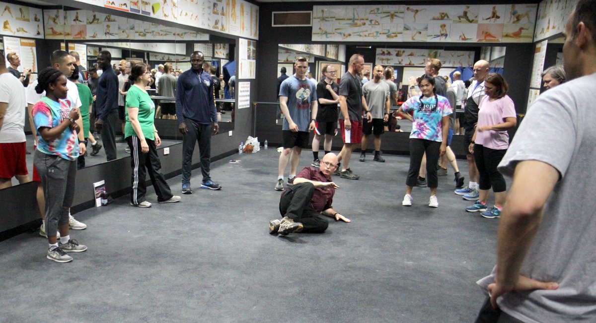 usarmycentral's tweet photo. Protecting our people protects our mission.
#USArmy Col. James Cummings put his 40 yrs of martial arts experience to use at Camp As Sayliyah, Qatar - teaching a self-defense class as part of Sexual Assault Awareness and Prevention Month: https://t.co/kzFEuWzmfW
#SAAPM2019 https://t.co/WF5KaZP578
