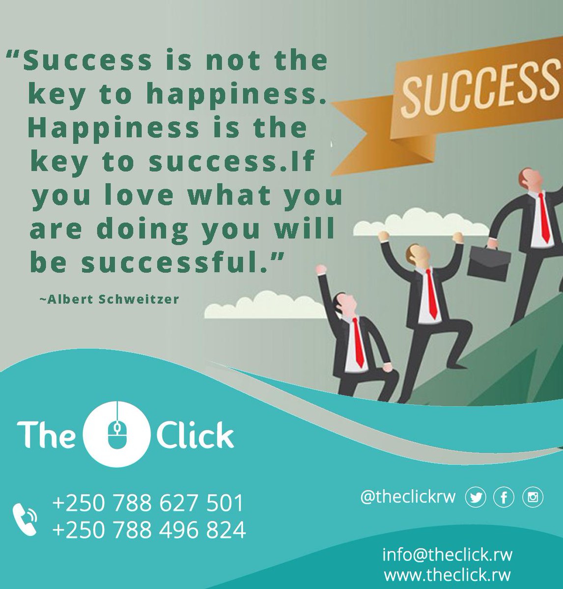 TheClickRW's tweet photo. #RwOT 
Do you want to be successful?
Easy! make sure you do what you really love.

#GetConnect
#ThursdayThoughts https://t.co/DTP9Toujst