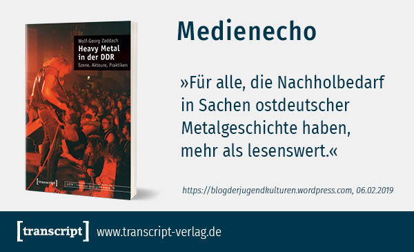 transcriptweb's tweet photo. [#Musikwissenschaft]
Wolf-Georg Zaddach untersucht die Praktiken und Entwicklungen einer ursprünglich westlichen #Jugendmusik im letzten Jahrzehnt der #DDR. 

https://t.co/aKfirtwCLe

#HeavyMetal #Jugendkultur #Subkultur #Musik #1980er-Jahre #Popkultur #Kulturgeschichte #Popmusik https://t.co/QudIi19id1