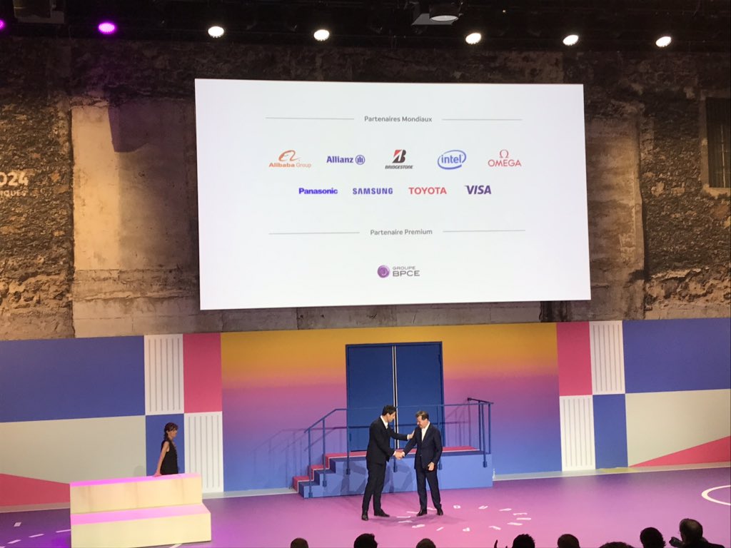 blandeleiris's tweet photo. @Paris2024 des partenaires qui nous permettent de rendre possible l’impossible! @GroupeBPCE @Allianz @AlibabaGroup @BrigestoneFA @intel @Samsung @panasonic @ToyotaFrance @omega @Visa_Fr https://t.co/iHx3Lgjlc4