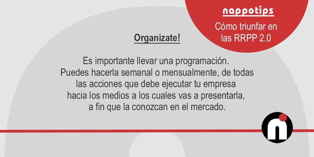 nappoci's tweet photo. 🔴 #Nappotips

🎙📺Para programar una campaña de presencia en medios de comunicación, debes hacer un plan estratégico. El tiempo es clave y debes priorizar el trabajo de tus actividades cotidianas. https://t.co/cRlTo3wnC0