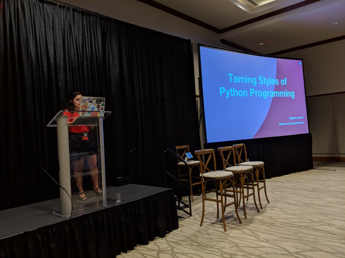 Remy_D's tweet image. Taming Styles of #Python Programming with @jigyasa_grover is happening now at @OS101Series. #metaprogramming, #programmingparadigms, overviews of ML/AI patterns, and more! #sheinspiresme #LoveWhereYouWork #LoveWhoYouWorkWith #elegancebegetssimplicity #pythonistas
