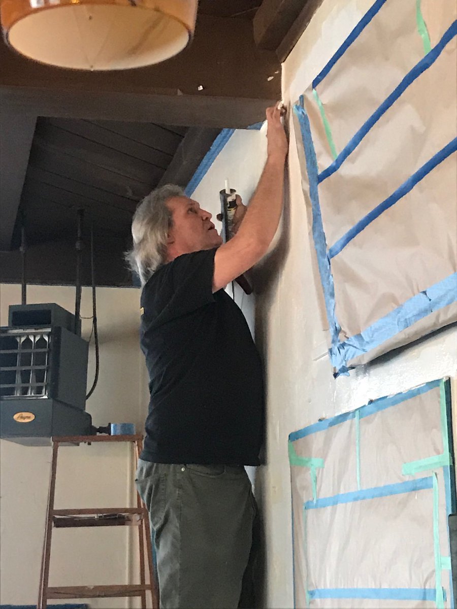 bruceaaaa's tweet photo. Team depot project in Lompoc, painting interior of Veterans memorial building https://t.co/gMAL0EVySk