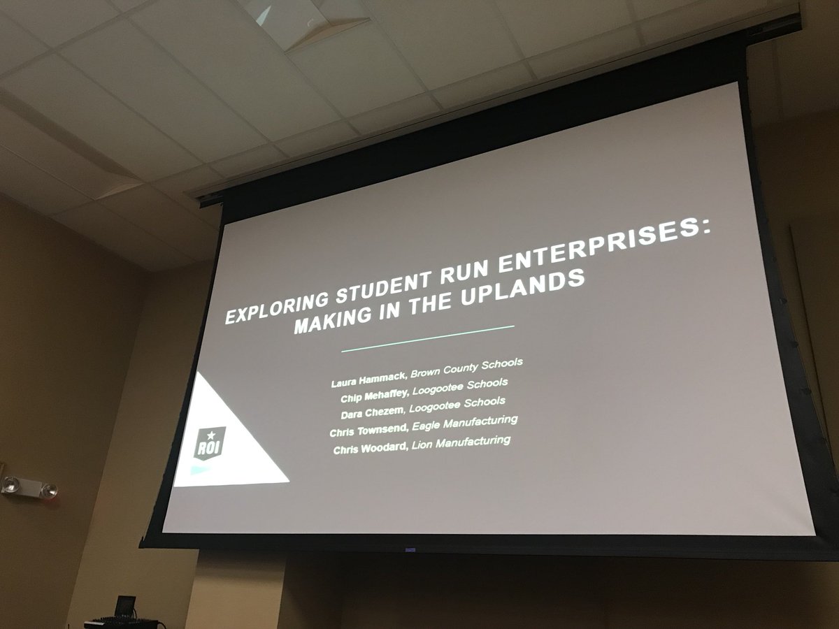 BCEagleMfg's tweet photo. Had a great time presenting at the @ROIIndiana Annual Report to the Region with @BrownCountySupt. Honored to be asked to present. Everyone did an incredible job! https://t.co/M2TcuoIWea