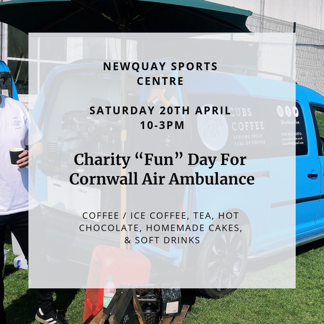 Come and see us this Saturday 10-3pm ✌🏼 we will be at Newquay Sports Centre serving fresh cubs of coffee roasted by @origincoffee #cornwall #newquay #cornishcoffee #mobilecoffeevan