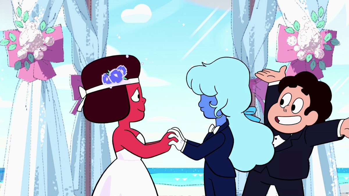 PeabodyAwards's tweet photo. Here’s to Gem power! Congrats to @RebeccaSugar, @SteSug, &amp; the @CartoonNetwork team on a #Peabody for #StevenUniverse. The fantasy epic teaches empathy is an important superpower. https://t.co/pypiv93Y7R https://t.co/aDfSHDbTUw