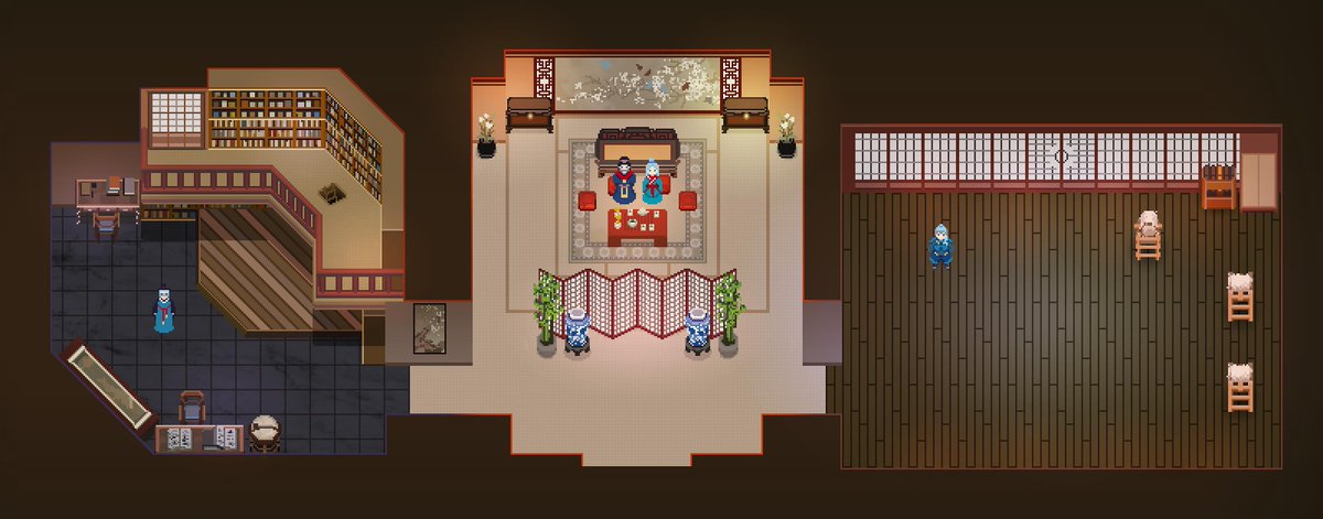 MazuTheGame's tweet photo. Inside the manor, interact with characters to gain quests and learn more about the protagonist and their world!  #MazuTheGame https://t.co/ikoCJAnTLZ