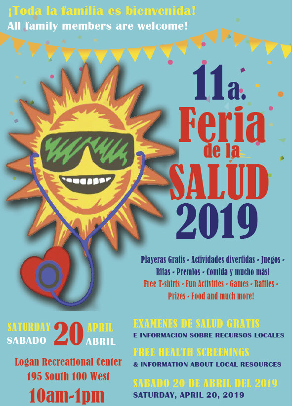 JennMorales_Z's tweet photo. Looking forward to attending the Northern Utah Hispanic Health Coalition's 11th #FeriaDeSalud2019 this Saturday in Logan, Ut. We will be giving a presentation, have educational displays,  and be providing cancer screening and prevention information. #CancerCHE #HCICommunity https://t.co/H6AAtIf5sU