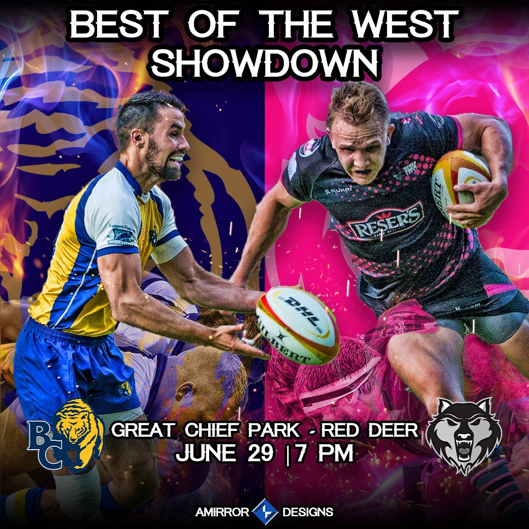 Hi <a href="/TaraVeer/">Tara Veer</a> I hope all is well. <a href="/WolfPackRugby/">Wolf Pack Rugby</a> are excited to host <a href="/bcrugbyunion/">BC Rugby</a> <a href="/CityofRedDeer/">City of Red Deer (Parody)</a> on June 29th at Great Chief park. <a href="/RugbyCanada/">Rugby Canada</a> 
Hoping you can join us for the game? Present the match ball?