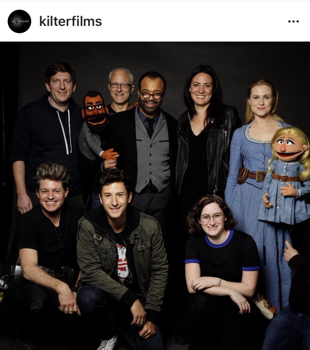 duaneedmunds's tweet photo. This is from Kilter Films, (Lisa Joy and Jonathan Nolan’s studio).  Hilarious!   Check-out the Bernard (Bernie) and Dolores (Robot Lady) muppets...  omg toooo funny, cute 

😆🤖🍪💛   ... \ S / 

#sesameworld #westworld #kilterfilms 

https://t.co/Oq5sQGQdH3 https://t.co/q4eIFeBJE8
