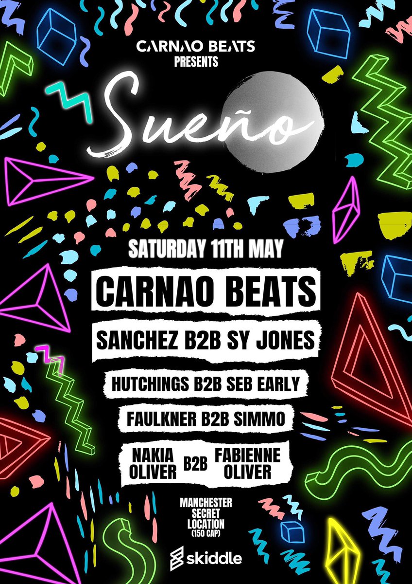 TomFaaulkner's tweet photo. @CarnaoBeats New event going down in Manchester on the 11th of May b2b with @AlexSimpson19 not one to be missed ‼️ https://t.co/soUhlAffPA