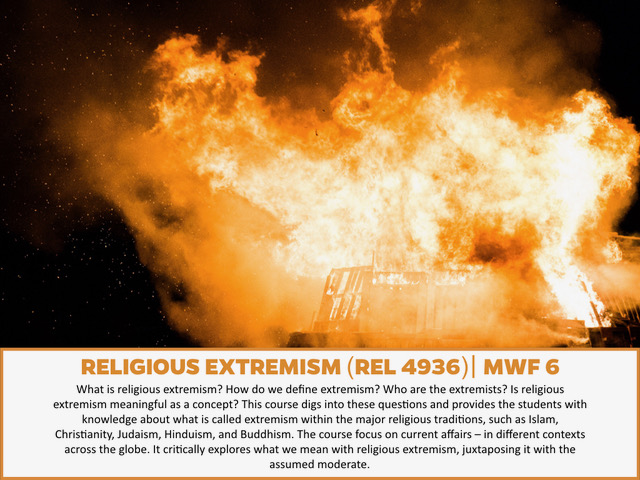 UF International Studies (@uf_intstudies) on Twitter photo REL 4936: Religious Extremism
What is religious extremism? How do we define extremism? Who are the extremists? Is religious extremism meaningful as a concept?
Find out in fall 2019!
<a href="/UFreligion/">UF Religion</a> REL 4936: Religious Extremism
What is religious extremism? How do we define extremism? Who are the extremists? Is religious extremism meaningful as a concept?
Find out in fall 2019!
<a href="/UFreligion/">UF Religion</a>