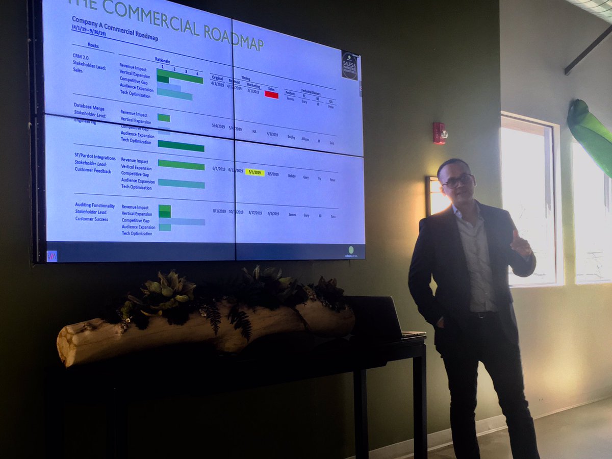 JimHolborow's tweet photo. Thanks to host and Operating Partner Jay Naik for his dive into roadmapping and the aligned product process. @edisonventure #sidecar #EdisonRT #SalesandMarketing #roundtable https://t.co/f2Nn62YeIc