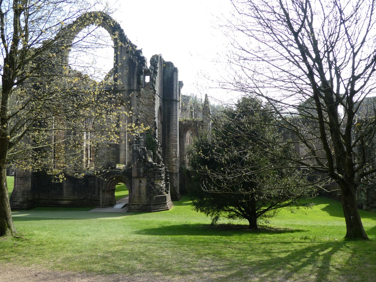 BooksInHandbag's tweet photo. All the beauty of spring greeted us at Fountains Abbey.  
'Abbey! for ever smiling pensively, 
How like a thing of Nature dost thou rise'
Ebenezer Elliot 
#NationaTrust #FountainsAbbey #Poetry #Spring https://t.co/iDTE1ituYH