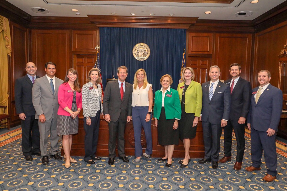 GAFirstLady's tweet photo. Today, we took a large step in the right direction to ending human trafficking in Georgia once and for all. I commend our state legislators for showing their commitment to fighting the growing threat of this evil industry by passing #HB281, #HB424, and #SB158. #gapol https://t.co/WQNjo63YXd