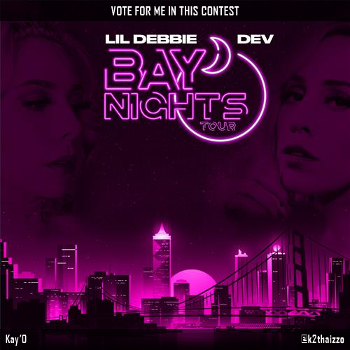 Vote for me to perform at #Lil Debbie &amp; DEV Bay Nights Tour in Miami Beach 4/21/19! c2clive.us/Ga24Nq #Coast2Coast
