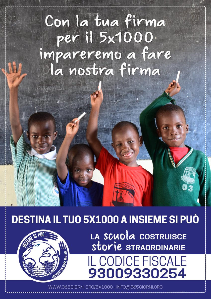 #5x1000 @isp365giorni
➡ 5x1000.365giorni.org