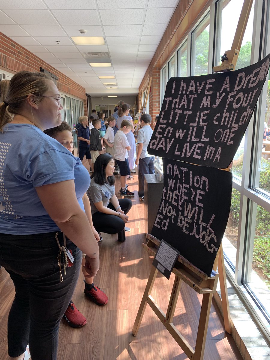 AMTRutledge's tweet photo. HMW curate a museum that invokes empathy? So proud of our G3 students’ amazing social justice projects #mvpschool https://t.co/ELMiFNgmml