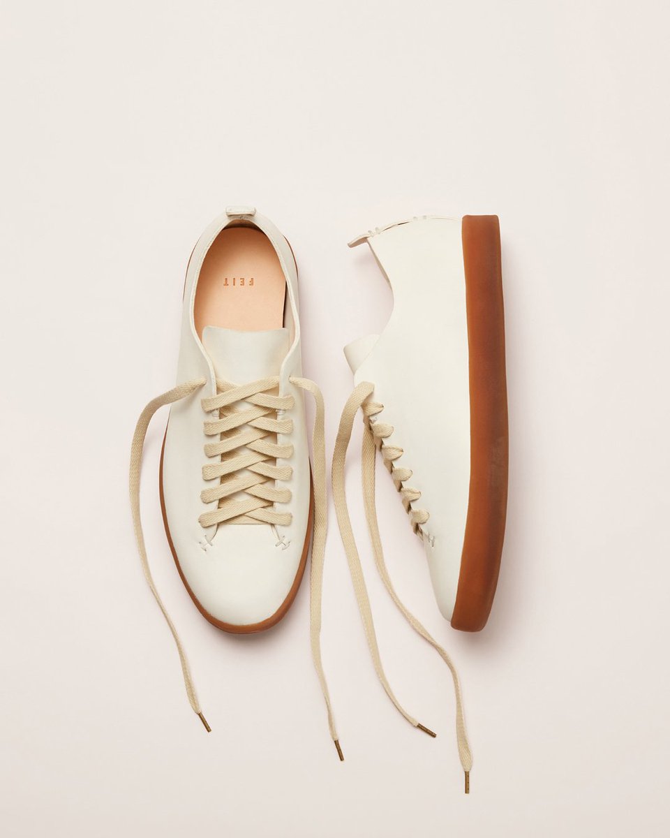 FEITDirect's tweet image. New Release: Unisex Latex Low White. This style updates our classic Hand Sewn Low with a translucent 100% natural latex outsole that is lightweight, cushioned and flexible. Made in a limited run of 138 globally; 60 direct at FEIT.