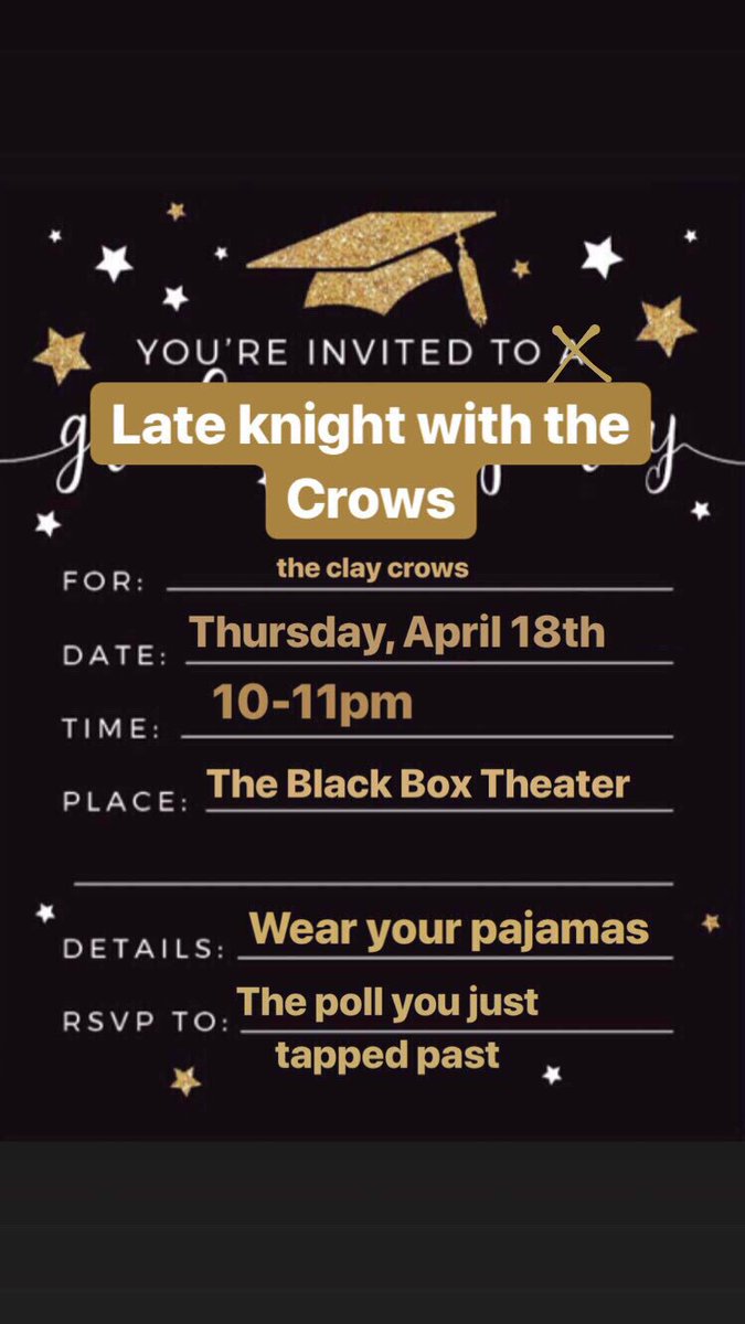 ClayCrows's tweet image. here