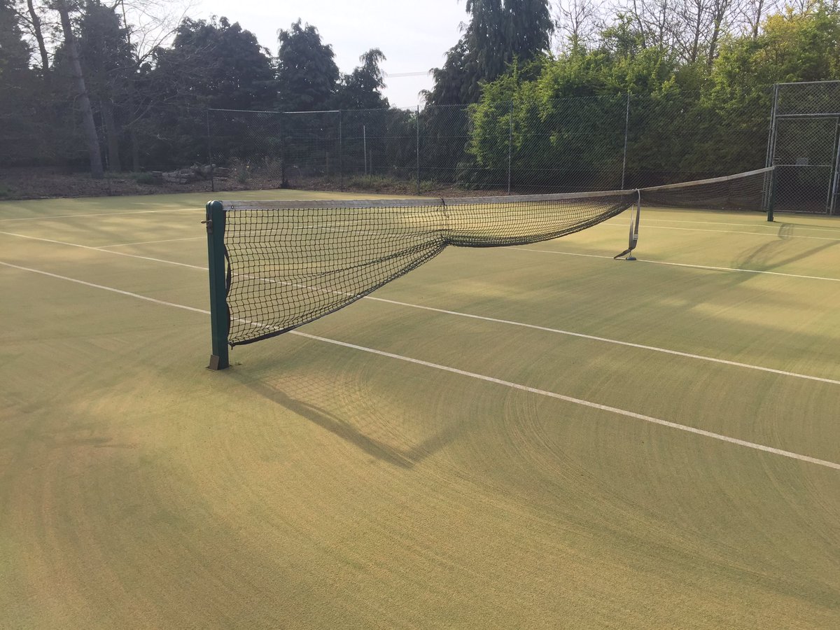 AtcHardy's tweet photo. Tennis Court Maintenance at its best https://t.co/l5qmOzQS6i