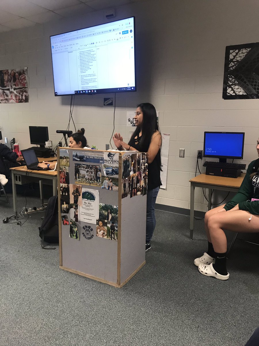 SRMHSHOSA's tweet photo. HOSA members making speeches to run for next year’s positions! https://t.co/2nVbhxrDx4