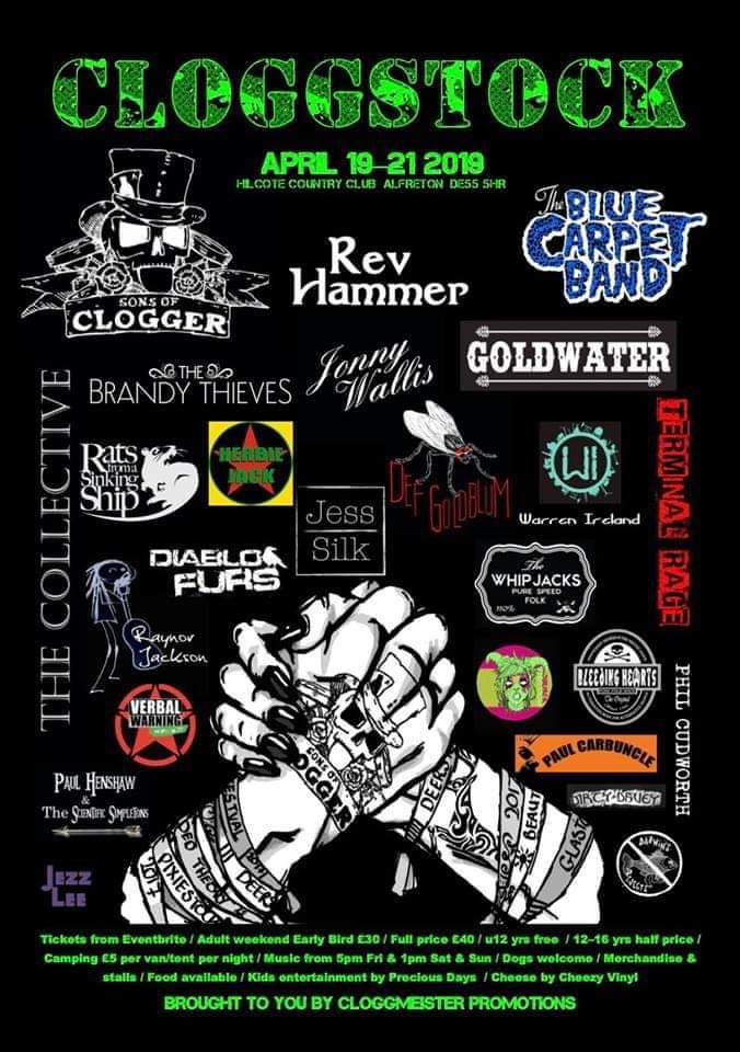 TinaRockShotz1's tweet photo. First festival of the summer season: Cloggstock! A few tickets still available from #Eventbrite. #Derbyshire #festivalphotography #SonsofClogger #BlueCarpetBand #RevHammer #Goldwater #TheBrandyThieves #Alfreton #musicfestivals #Easterweekend #whatson https://t.co/xm6wBLys3t