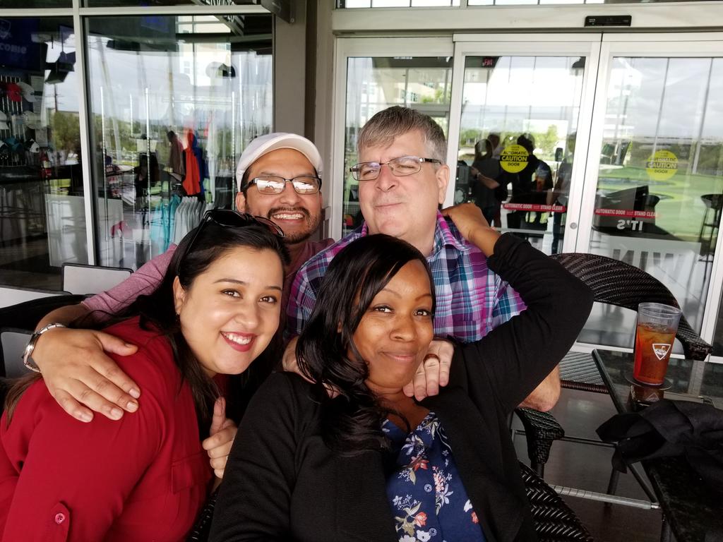 Group hug, not chokehold Jason! #LifeAtATT #funatwork <a href="/ebaughlers/">Ebaughlers</a> <a href="/ATXTeamStorm/">Shaneka Clark</a> <a href="/motoblur6/">motoblur6</a> <a href="/SujitaJoshi/">Sujita Joshi</a> @AustinAvengers @ATXTheOffice