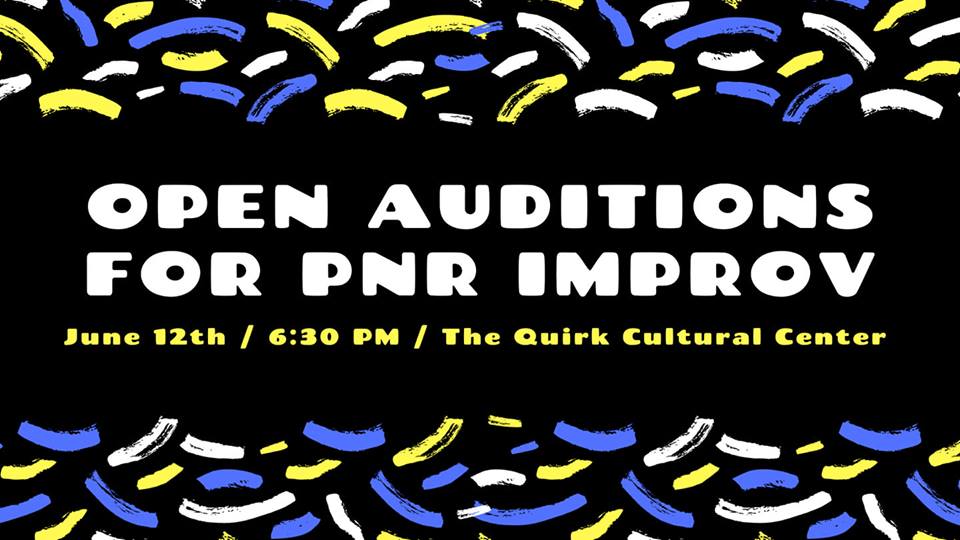 PNRimprov's tweet photo. Are you an improv aficionado or do you aspire to be? Have you seen our shows and always wanted to join us onstage? This is your chance! We're holding open auditions on June 12th. There might not be a 'U' in improv, but we'd sure like to change that. https://t.co/A5TxquyD1g