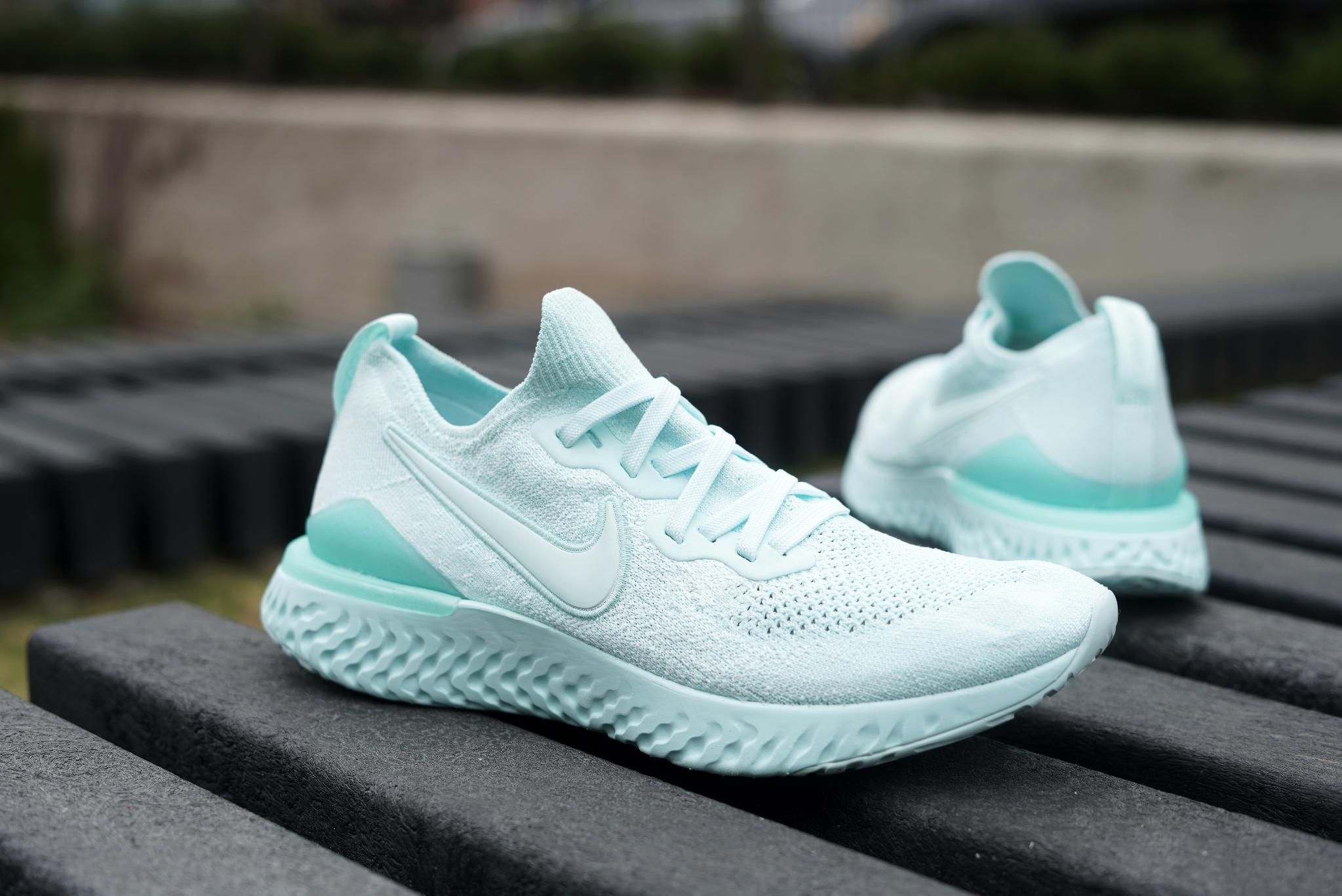 The #Nike Epic React Flyknit 'Teal Tint 