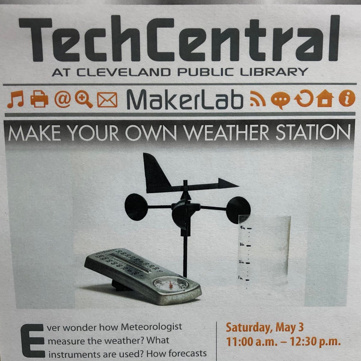 techcentral_cpl's tweet image. Looking back to some early #makerlab projects for #throwbackthursday. In this one from May 2014 we built weather stations!

Check out our current and upcoming MakerLabs at ow.ly/80tQ50qLUOE or stop in to your nearest branch for details

#TBT
