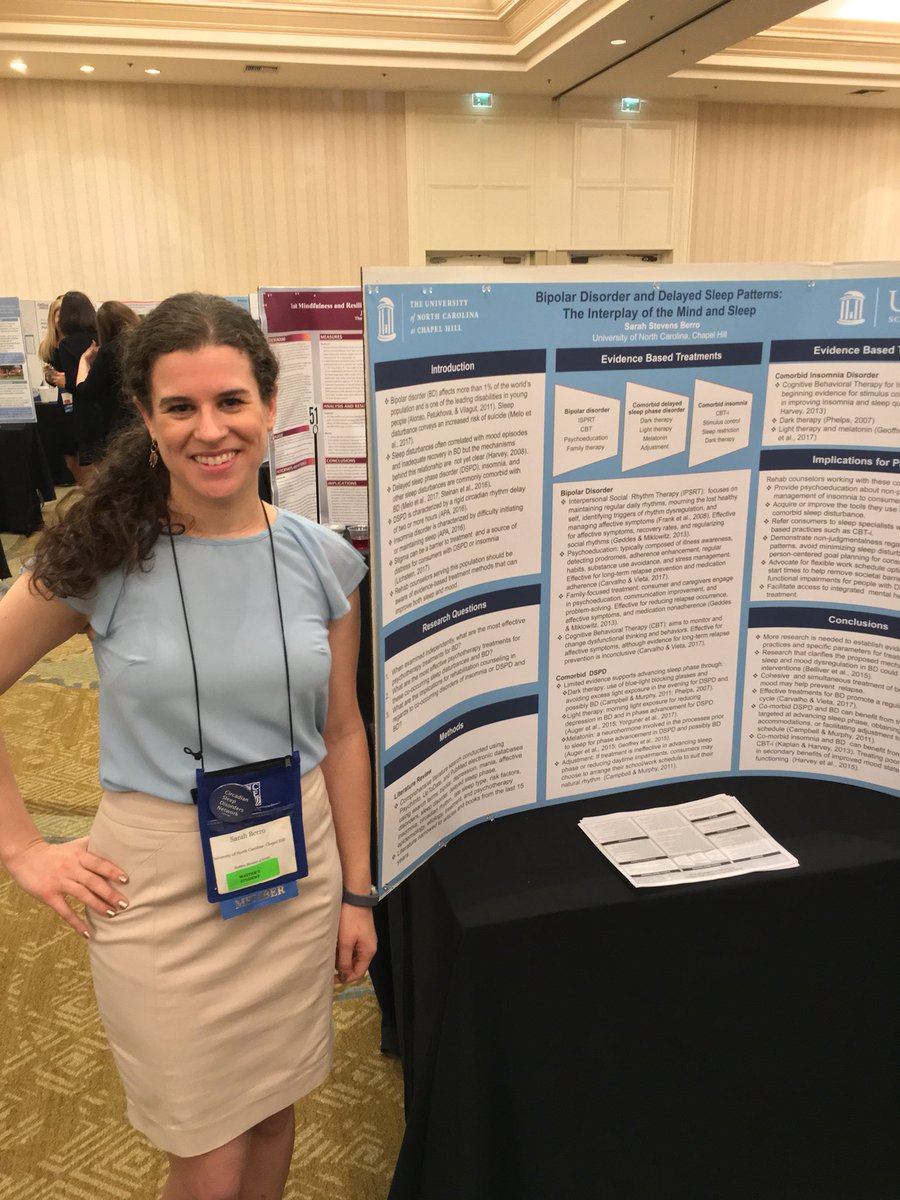 sarahberro_crc's tweet photo. Great morning presenting on evidence based treatments for #bipolar and comorbid #delayedsleepphase or #insomnia. #NCRE #rehabcounseling https://t.co/omkMakyn7J