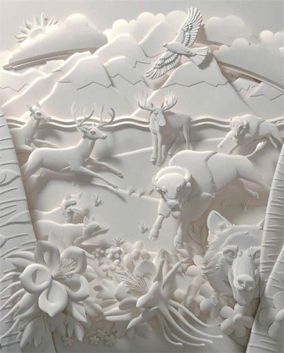 ivanik_oksana's tweet photo. Paper carving by Jeff Nishinaka https://t.co/diZy4ngj0x