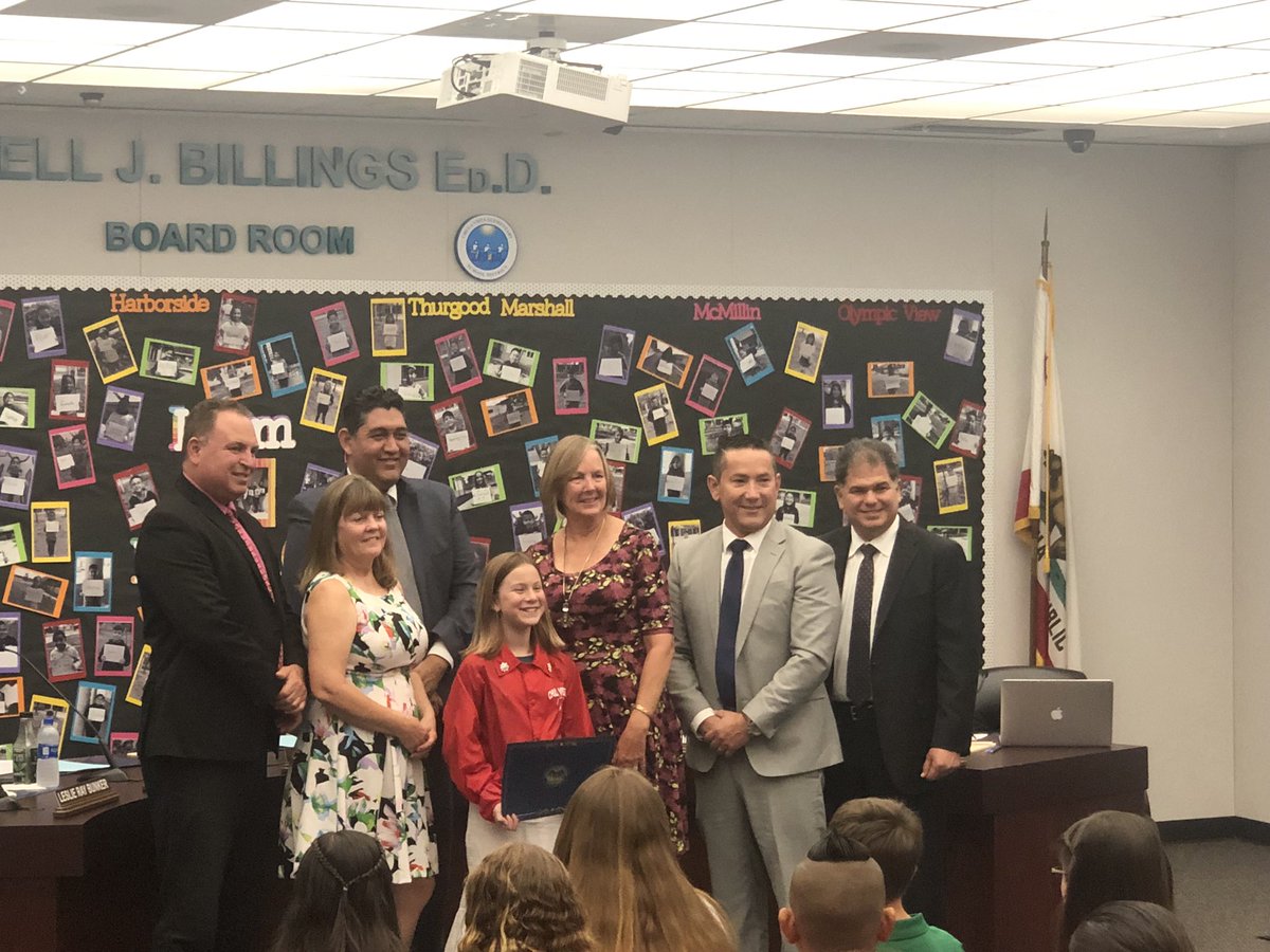 Two of our amazing Cheetahs got recognized at the district board meeting last night!  You both make us so proud! @agobbi_5 <a href="/CVESDNews/">CVESD News</a>
