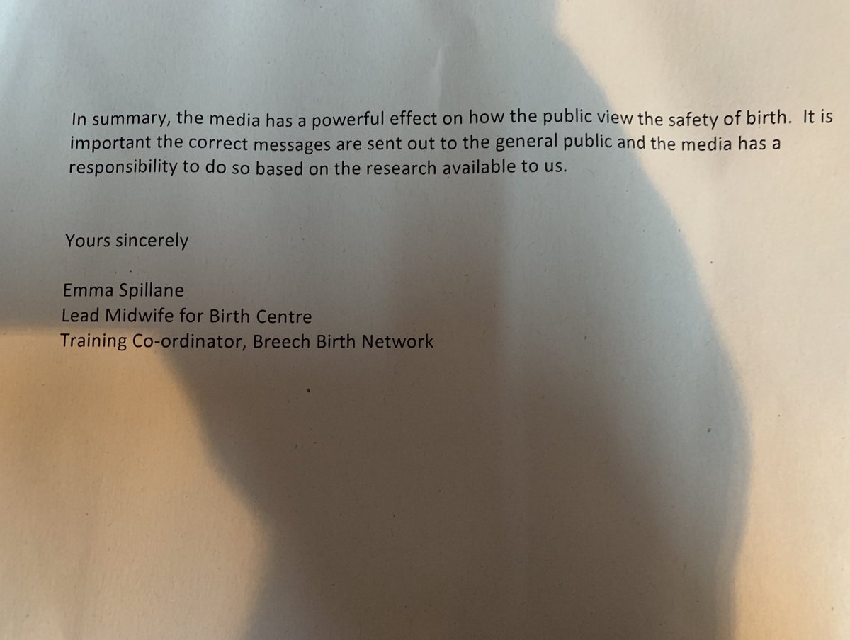This is my response to <a href="/bbchealth/">BBC Health News</a> with regards to their article titled ‘Breech baby scan would save lives’. The media has a responsibility to send out accurate and correct messages without scaremongering the public. #breechbirth #breech #physiologicalbreechbirth