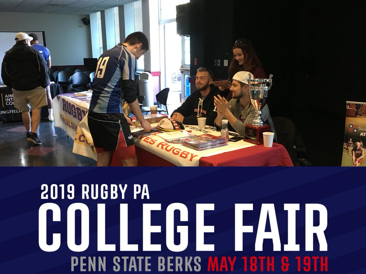 Rugby Pennsylvania is hosting their first ever College Fair for high school rugby players during their Spring State Championship on May 18-19 on the Penn State Berks campus. Learn more » bit.ly/2KJLM70