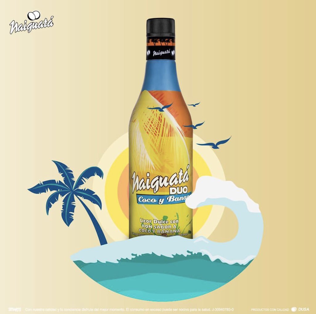 RonNaiguata's tweet photo. Ey! Nuestro #ronnaiguata #dúo te llama! Coco 🥥 + Banana 🍌 Llégate al caribe!
.
Esto es Ron Naiguatá.
.
#coco #banana #cocobanana #naiguata #playa #caribe #mar #isla #aventura #tropico #venezuela #rondecoco #coconutrum #palmeras #sol #adventure #paradise https://t.co/PisIlfs1Fv