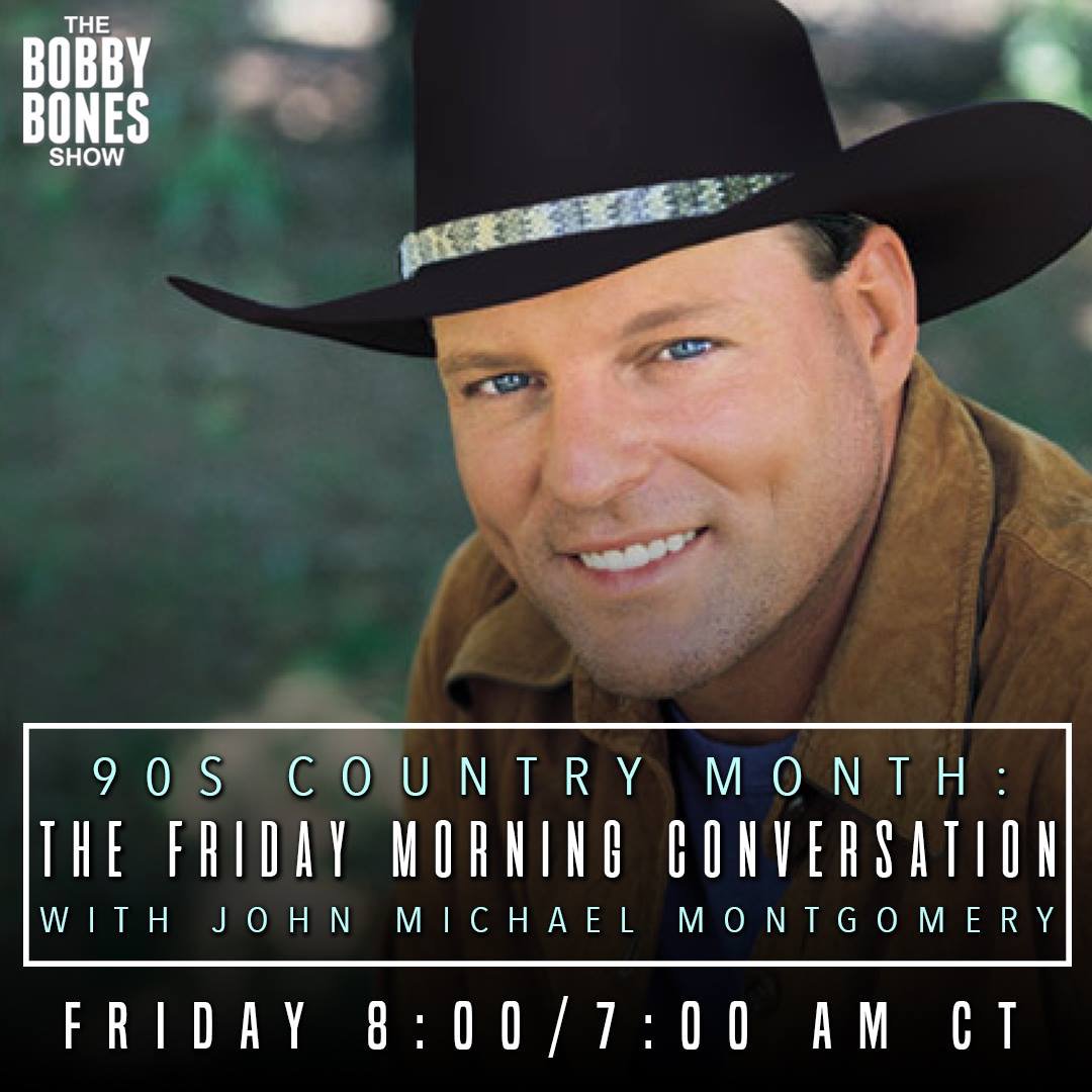 JM2Squared's tweet photo. Make sure y’all tune in to the @bobbybonesshow tomorrow morning. Gonna be a fun time! #90sCountryMonth https://t.co/mYqkXs5IUa
