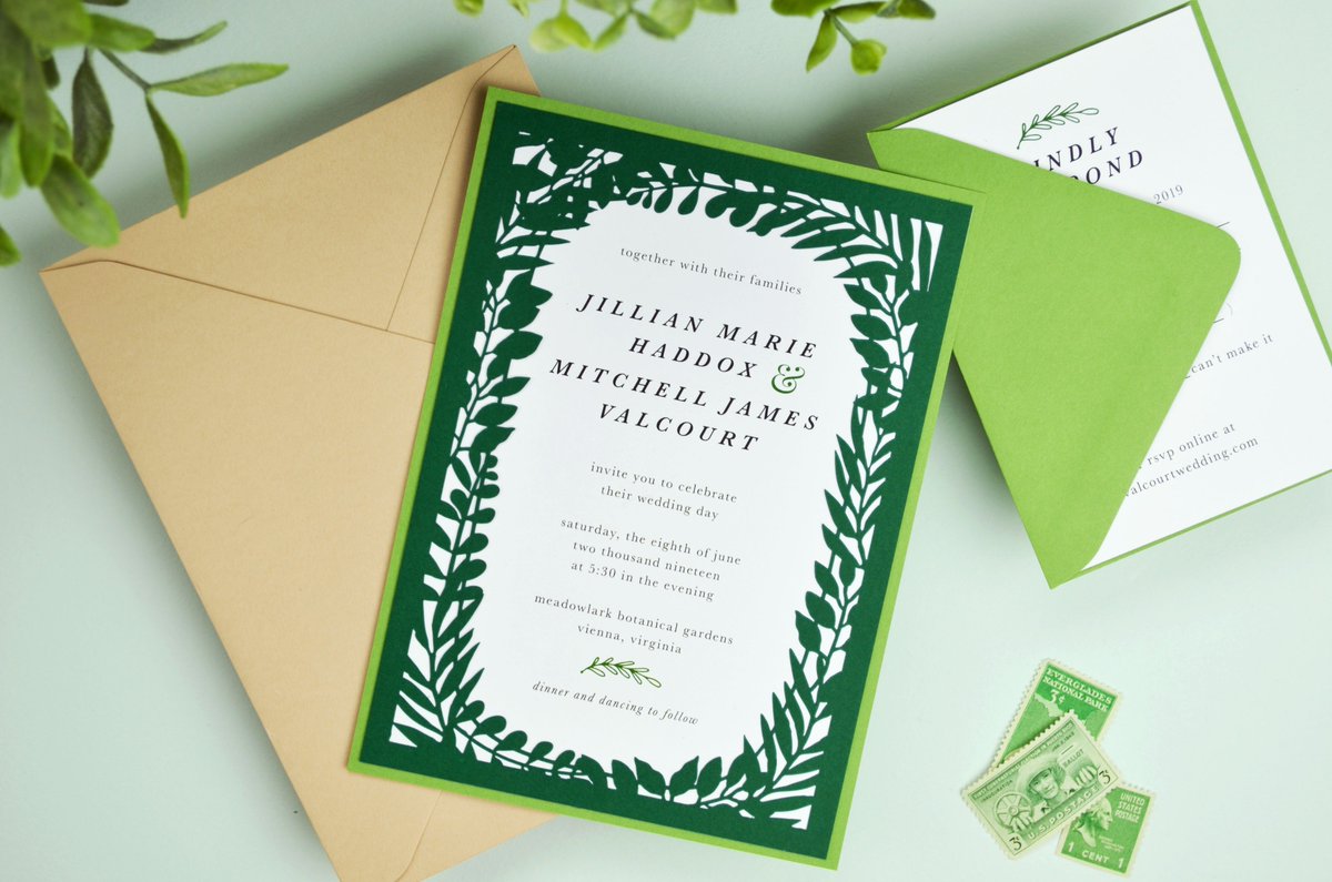 Cards & Pockets (@cardsandpockets) on Twitter photo It's all about the details! Gotta love laser cut details and greenery ๐ฟ๐๐ Head over to our blog for more details and materials!
blog.cardsandpockets.com/2019/04/18/diyโฆ
#weddinginvitations #lasercut #invitationframes #weddingplanning #weddinginspiration #greenery #lasercutinvites #weddingideas It's all about the details! Gotta love laser cut details and greenery ๐ฟ๐๐ Head over to our blog for more details and materials!
blog.cardsandpockets.com/2019/04/18/diyโฆ
#weddinginvitations #lasercut #invitationframes #weddingplanning #weddinginspiration #greenery #lasercutinvites #weddingideas