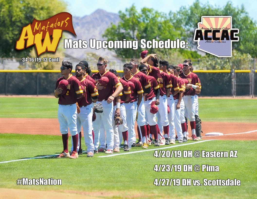 awcbaseball's tweet photo. MATS UPCOMING SCHEDULE:
#MatsNation
#Adubb⚾️ https://t.co/rKc9dbQrDP