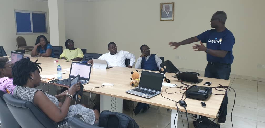 WIT_Accra's tweet photo. ACCRA, GHANA WOMEN IN TECH @SalesforceGH Groups Meet as @alfiedarling sails thu' A, B, C &amp; Z of Acquiring Salesforce Certification at the Accra Digital Centre, Adjacent State Housing Company, Awodome. Lots of Fun after session. Join us @ our next event! @Benioff @icloudsf😇 https://t.co/jFMqXJBxX1