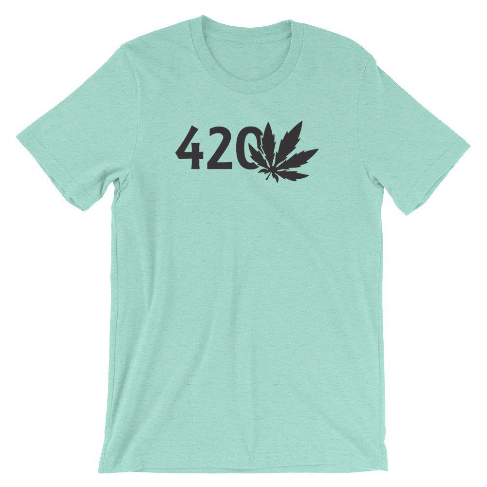 420 Pot Leaf Unisex Short Sleeve Jersey T-Shirt savagetshirts.com/shop/420-pot-l…