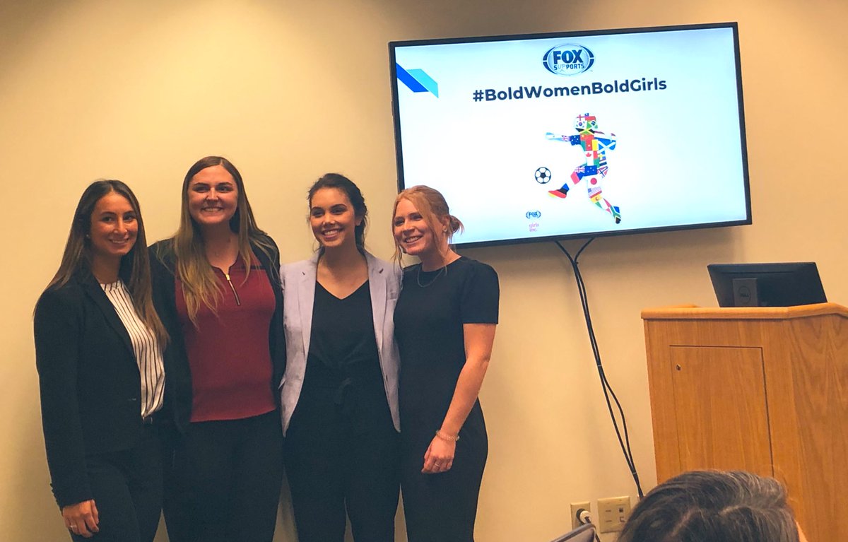 ProfNichols's tweet photo. I am so proud of my @PSUBellisario #COMM473 students -- four groups, one grand slam on their @FOXSports @FOXSportsU @girls_inc pitch. Congrats! https://t.co/4E0r5P91wN
