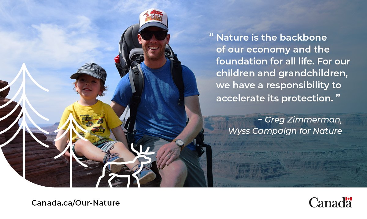 Greg works with @WyssCampaign to empower communities and strengthen connections to the land. They’re setting ambitious goals to protect #OurNature. #NatureChampion